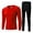 Red, variant on XRoczxe Men’s Thermal Underwear Set, Soft Fleece‑Lined Long Johns Winter Warm Base Layer Top & Pants
