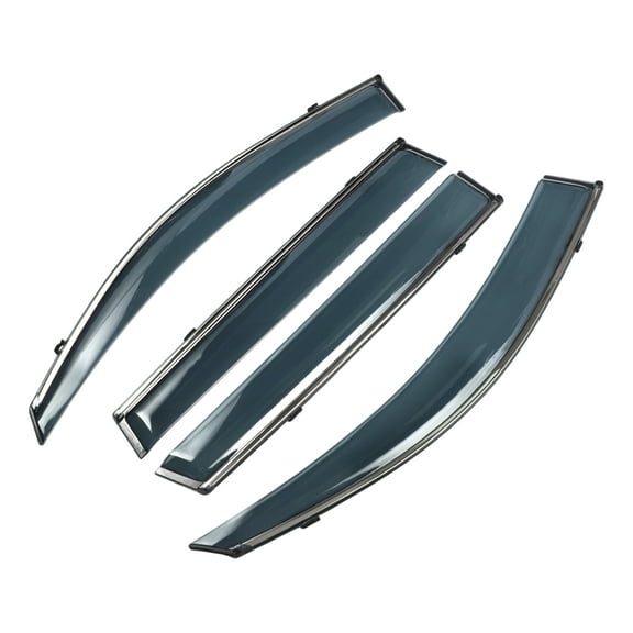 Unique Bargains Window Deflectors Side Window Vent Visors for Toyota RAV4 2006-2012 Black Rain Guards Sun Visors Wind Vent Visors Window Vent Shades