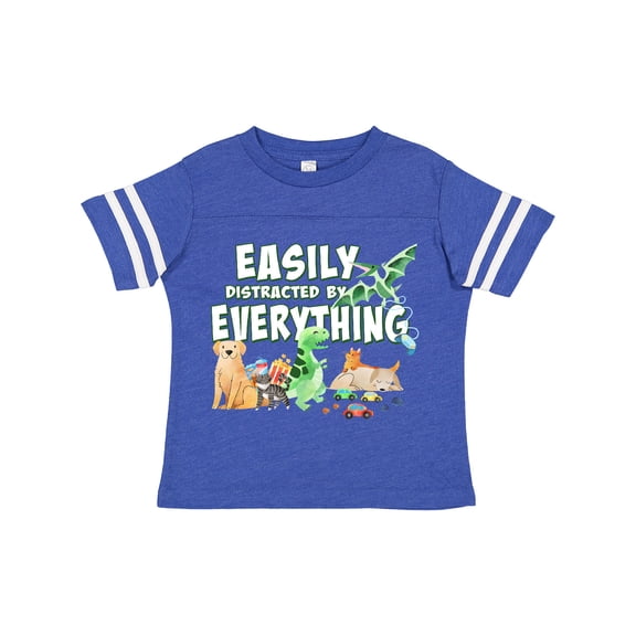 Inktastic Easily Distracted by Everything Boys or Girls Toddler T-Shirt