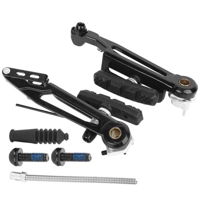 Aigend Freno Bike V - Un par de aleación de Aluminio Bicicleta Plegable de Alta Resistencia Brazo Largo V Brake 412 Accesorio de Bicicleta Modificado (Negro)