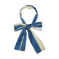 thumbnail image 1 of INSPIRAR CHIC Bufanda Larga Fina de Cadena con Estampado de Lunares y Rayas para Mujeres, Pañuelo para el Cuello, Diadema Amarillo Azul 147*13cm/57.87*5.12"(L*W), 1 of 4