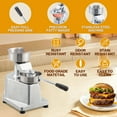 thumbnail image 5 of Commercial Hamburger Patty Maker, 4/5/6" Stainless Steel Hamburger Press, 1.4" Deep Tray, with 500 Patty Papers, 5 of 7