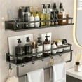 thumbnail image 5 of New Stainless Under Sink Shelf Shower House Bathroom Kitchen Towel Rack Toilet Paper Storage Shelves Without Drilling, 5 of 9