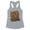 Heather Grey, variant on Let's Do the Yam Thing Tank Top Fitted Racerback Women's X-Small White