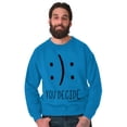 thumbnail image 5 of You Decide Happy Sad Emoticon Cute Sweatshirt for Men or Women Brisco Brands 3X, 5 of 6