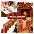 thumbnail image 7 of 3PACK 10Feet Christmas Bell Tinsel Garland,Sliver and red Metallic Tinsel Twist Garland Glittering Decoration for Christmas Tree Decor Wedding Summer Luau Birthday Party Indoor Hanging Home, 7 of 7