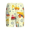 thumbnail image 5 of Naloa Heavy Equipment Men's Short Pajama Pants, Lounge Comfort Shorts with Elasticized Waistband and Side Pockets - 3X-Large, 5 of 9