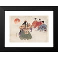 thumbnail image 2 of Kōgyo Tsukioka 18x13 Black Modern Framed Museum Art Print Titled - Nogaku Zue, Pl.12 (1897-1901), 2 of 5