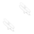 thumbnail image 4 of braveheart Travel Portable Toothbrush Storage Box Plastic Lightweight Clear Toothbrush Holder Organizer Case by clear 2Set, 4 of 6