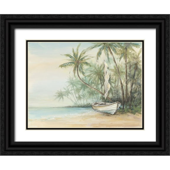 Pinto, Patricia 14x12 Black Ornate Wood Framed with Double Matting Museum Art Print Titled - The Cove