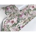 thumbnail image 3 of Exotic Bed Runner Set, Vintage Hawaiian Floral Pattern Pastel Tropical Jungle Flowers Hibiscus, Decorative Bedding Scarf & a Pillow Sham for Hotels Homes, Twin, Olive Green and Pink, by Ambesonne, 3 of 3