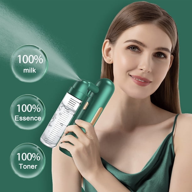Fiudx Dispositivo de Bruma Facial, Atomizador de Alta Presión, Spray Hidratante Portátil, Cuidado de La Piel, Esencial para Uso Diario, para Todo Tipo de Piel, Recargable Portátil