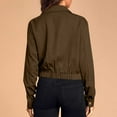 thumbnail image 3 of Dxzfnsa Button Down Jackets for Women Women's Casual Loose Solid Color Lapel Collar Coats Fashion Long Sleeve Hoodless Jackets with Pockets, 3 of 6
