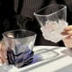 thumbnail image 3 of Artistic Wine Glass Ice Cube Cup Light Luxury Water Whiskey Home (Transparent, 300 ml / 10.15 oz) Transparent 300 ml / 10.15 oz Ref: 4561, 3 of 5
