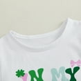 thumbnail image 6 of Okbabeha Toddler Girl St. Patrick's Day Outfit Irish Shirt + Tutu Tulle Skirt Little Girl Birthday Clothes, 6 of 8