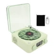 thumbnail image 2 of Tourne-disque BT Vintage, Haut-Parleur BT Style Classique, Tourne-Disque Rétro Ondulé Haut-Parleur BT avec Lumières et Horloge Réglables, pour Chambre, Bureau, Fête, 2 of 7