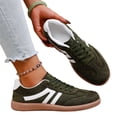 thumbnail image 5 of Women’s Retro Casual Sneakers with Gum Sole, Lightweight Walking Shoes, Soft Cushion Support, Lace-Up Everyday Trainers, 5 of 6