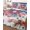 Red, White, Blue, Pink, variant on Full Size Quilt Bedding Set, Patriotic American Flag Reversible Summer Quilt 3 Pieces, Red Blue Fireworks Daisy Flowers Lightweight Bedspreads Coverlets with 2 Pillow Shams for All Seasons
