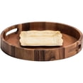 thumbnail image 2 of Kalmar Home Round Serving Tray | Charcuterie Board | Acacia Wood | Environmentally Friendly | 15 in, 2 of 4