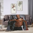 thumbnail image 6 of Blanket Shemar Actor Moore Throw Flannel Blankets Warm Soft Cozy Fuzzy Blanket for Bed Sofa Couch Camping Travel Gift Blankets for All Seasons 40"x30", 6 of 6