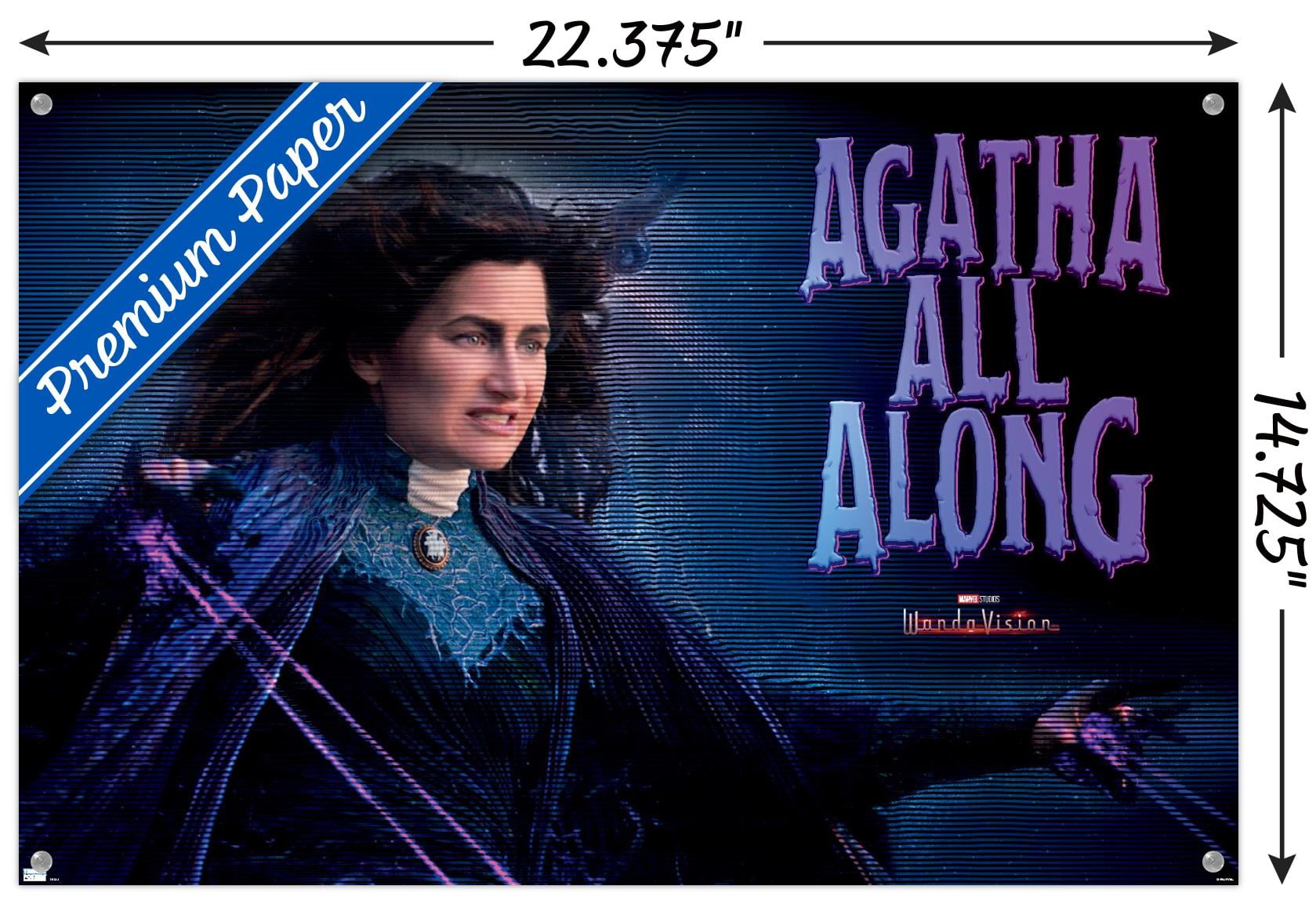 Marvel WandaVision - Agatha Spell Wall Poster with Pushpins, 14.725" x 22.375"