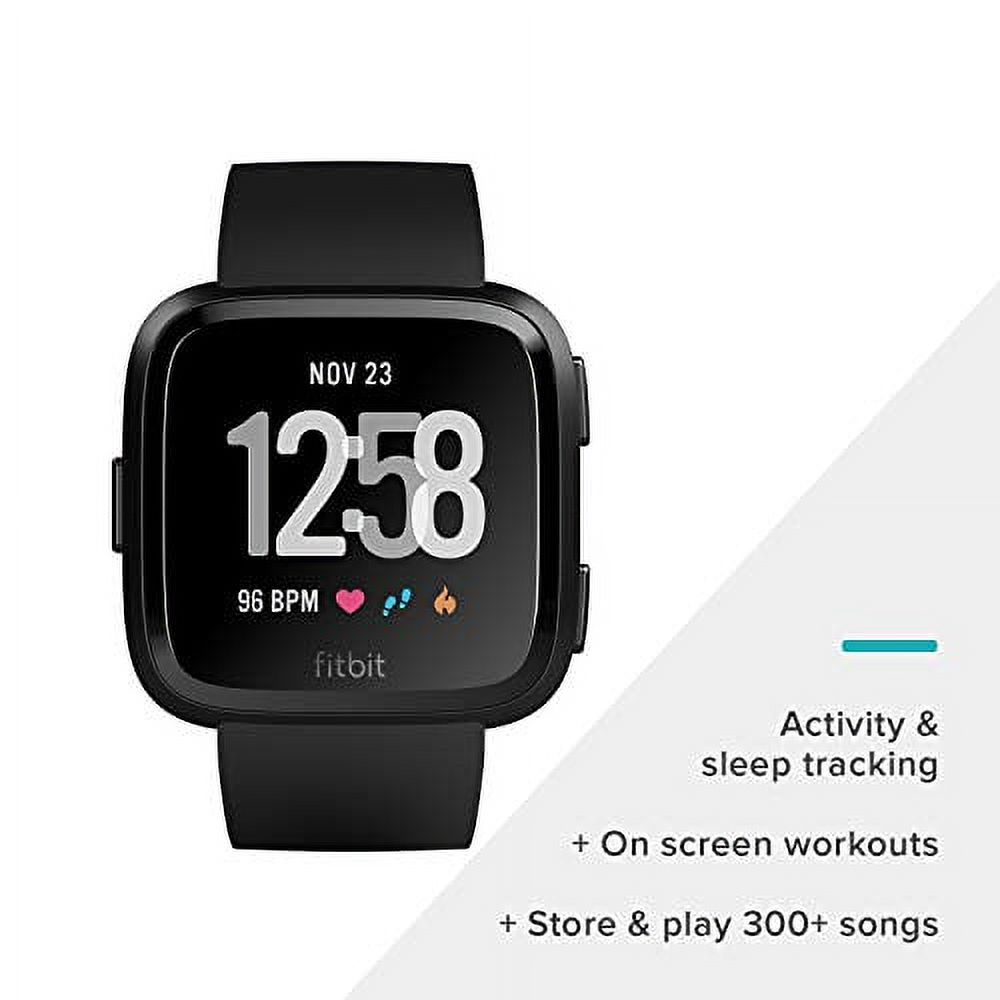 Fitbit Versa Smart Watch for iOS & Android, One Size (S & L Bands Included) - image 3 of 4