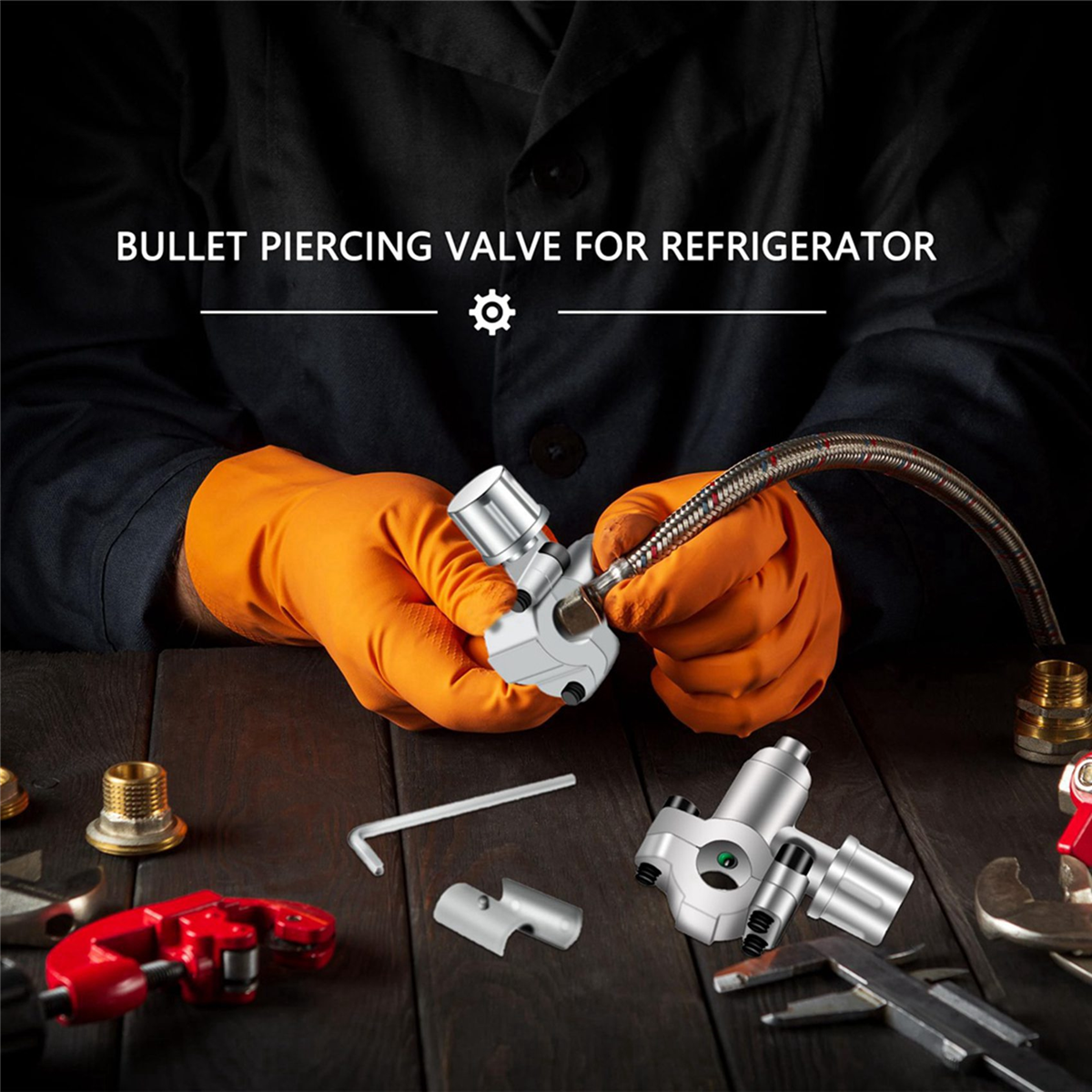 20Pack BPV-31 Piercing Valve Line Tap Valve Kits Adjustable for Air Conditioners HVAC 1/4 Inch,5/16 Inch,3/8 Inch Tubing