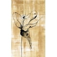 thumbnail image 2 of Liama, Lily 16x24 White Modern Wood Framed Museum Art Print Titled - Gilded Beauty II, 2 of 4