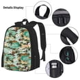 thumbnail image 3 of Disketp Colorful Hawaii Palms Mochila Estampada de Gran Capacidad con Lonchera y Estuche, Set de 3 Piezas para Estudiantes, 3 of 7