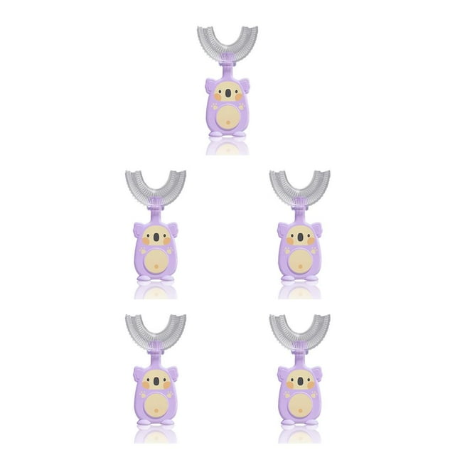 Toystoory Cepillo de Manual de silicona en forma de U para niños, boca entera, bebé de doble cara con boca dental, cabezal de cepillo Type2 NO2 Toystoory CBP100600