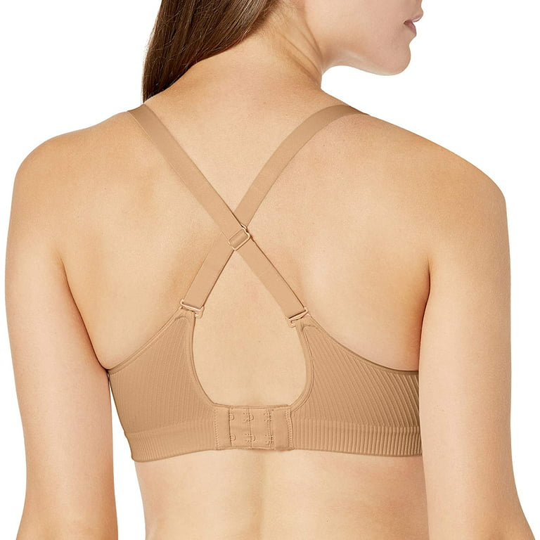 Hanes Wireless Bra, Seamless Bra with Full Coverage, Comfort Flex Wirefree,  Perfect Coverage (Smart Sizes XS to 3XL)