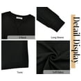 thumbnail image 6 of Fantaslook Womens Tops Long Sleeve V Neck Blouses Business Casual Shirts Fall Fashion Dressy Tops, 6 of 8