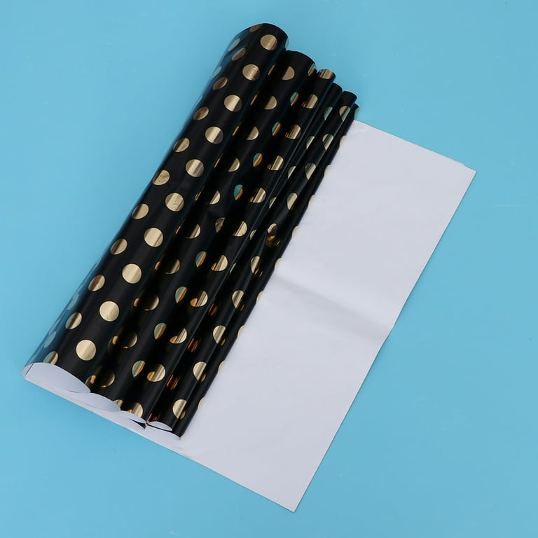 Gold Polka Dot Black Gift Tissue Paper