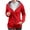 Red fleece lined hoodie, variant on CFLVAEK Plus Size Womens Hoodies Winter Warm Fleece Lined Hoodie Sweatshirts Zip Up Solid Color Hooded Jackets Long Sleeve Coat with Pockets Gray M