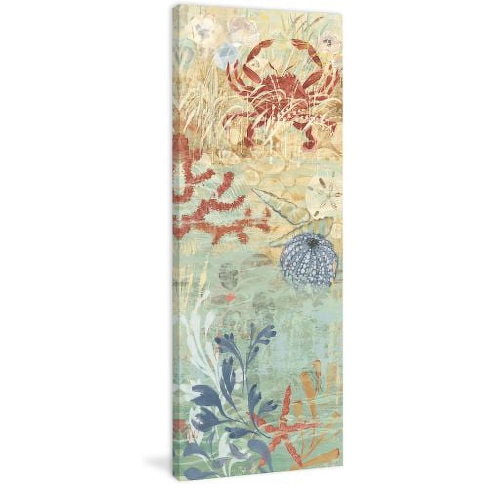 "Floral Frenzy Coastal VI" Painting Print on Canvas
