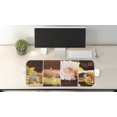 thumbnail image 2 of Exotic Computer Mouse Pad, Aromatic Collage with Gerbera and Candles Exotic Body Therapy and Treatment, Rectangle Non-Slip Rubber Mousepad Large, 31" x 12" Gaming Size, Orange Brown, by Ambesonne, 2 of 2