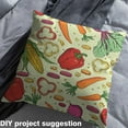 thumbnail image 2 of Castle Fairy Peppers Corn Carrots Fabric by the Yard 1 Yard,Farmhouse Vegetable Home Decor Fabric by the Yard,Rustic Plants Room Decor Fabric by the Yard,Super Cozy Room Decor, 2 of 6