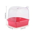 thumbnail image 2 of Bird Shower Box Plastic Parakeet Bathing Tub Parrot Bath Box Parrot Bathtub, 2 of 10