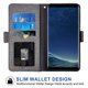 thumbnail image 2 of Compatible con Samsung Galaxy S8 Funda tipo cartera Correa de muñeca Funda de cuero Flip Cover Titular de la tarjeta Fundas de teléfono celular para Glaxay S8 Mujeres Hombres - Gris oso de fresa  Electrónica, 2 of 5