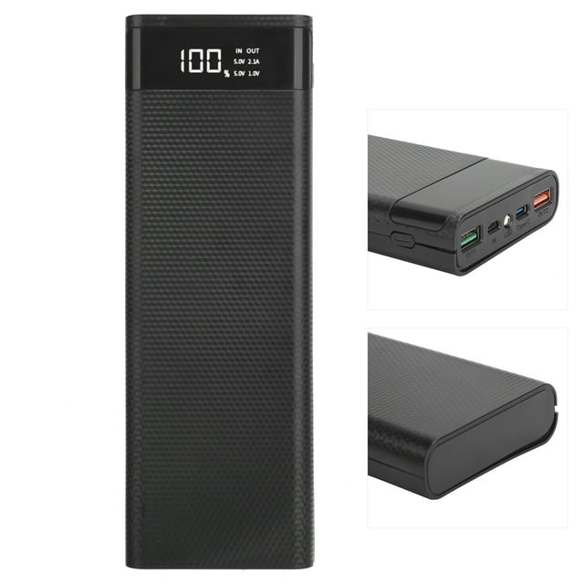 Noref 22.5W Fast Charging Mobile Power Box 10Pcs 18650 Battery Storage Charger Case Holder,22.5W Battery Holder Case,Battery Charger Box