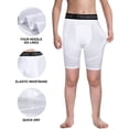 thumbnail image 2 of Roadbox 3 Pack Compression Shorts for Young Men Cool Dry Athletic Workout Underwear Youth Spandex Base Layer, 2 of 5