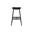 thumbnail image 4 of Beryl Upholstered Bar Height Stool (30in) - 2 pack, Black/Black PU Leather, 4 of 9