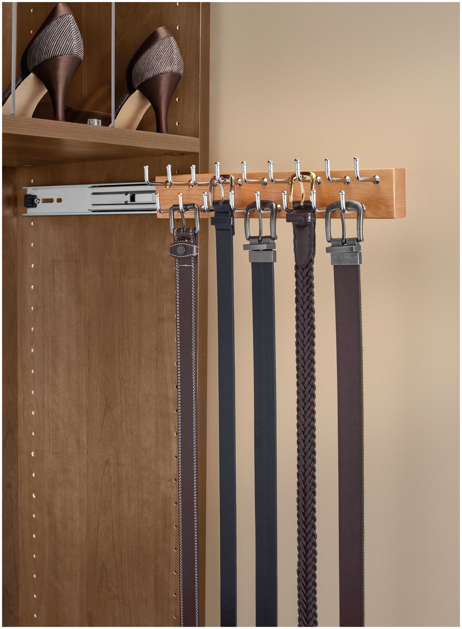 RevAShelf Cwsbr141 Cwsbr Series 14" Pull Out Belt And Tie Rack