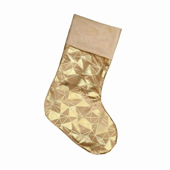 Large Christmas Stocking Soft Fabric Hanging Sock Holiday Party Gifts Bag Decoration For Christmas Tree Ornament Mantels