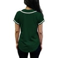 thumbnail image 3 of Lappel Women's Baseball Button Down Jersey College Sports Team Uniforms Hipster Shirts Made in USA, 3 of 4