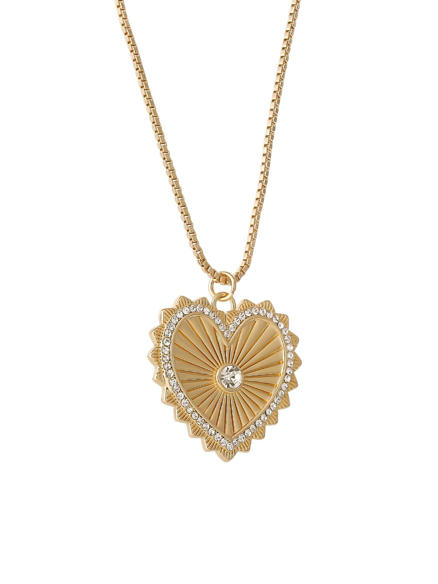 Jessica Simpson Layer Heart Necklace and Earring Gift Set