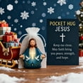 thumbnail image 2 of Shoreew Pocket Hug Jesus Gift Blessing Jesus Prayer Figurine with Card Christian Pocket Hug Keepsake Religious Faith Ornament for Christian Gifts, 2 of 7