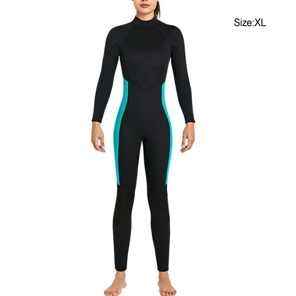 Diving Suits Warm Wetsuit One-piece Tight Elastic Comfortable Spear Fishing  Equipment Neoprene Underwater Accessory Professional Women Grass Green XL 