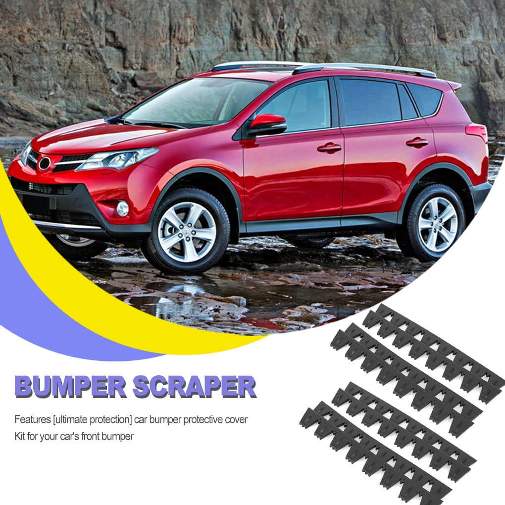 Pack of 8 Universal Scrape Guard Skid Plate Bumper Serrated Water