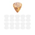 thumbnail image 4 of Picks Juego de 10 púas de guitarra y 10 pegatinas antideslizantes y 2 uds. De soporte adhesivo de EVA, púas de celuloide, cintas antideslizantes, agarre de púas Abody Picks, 4 of 6